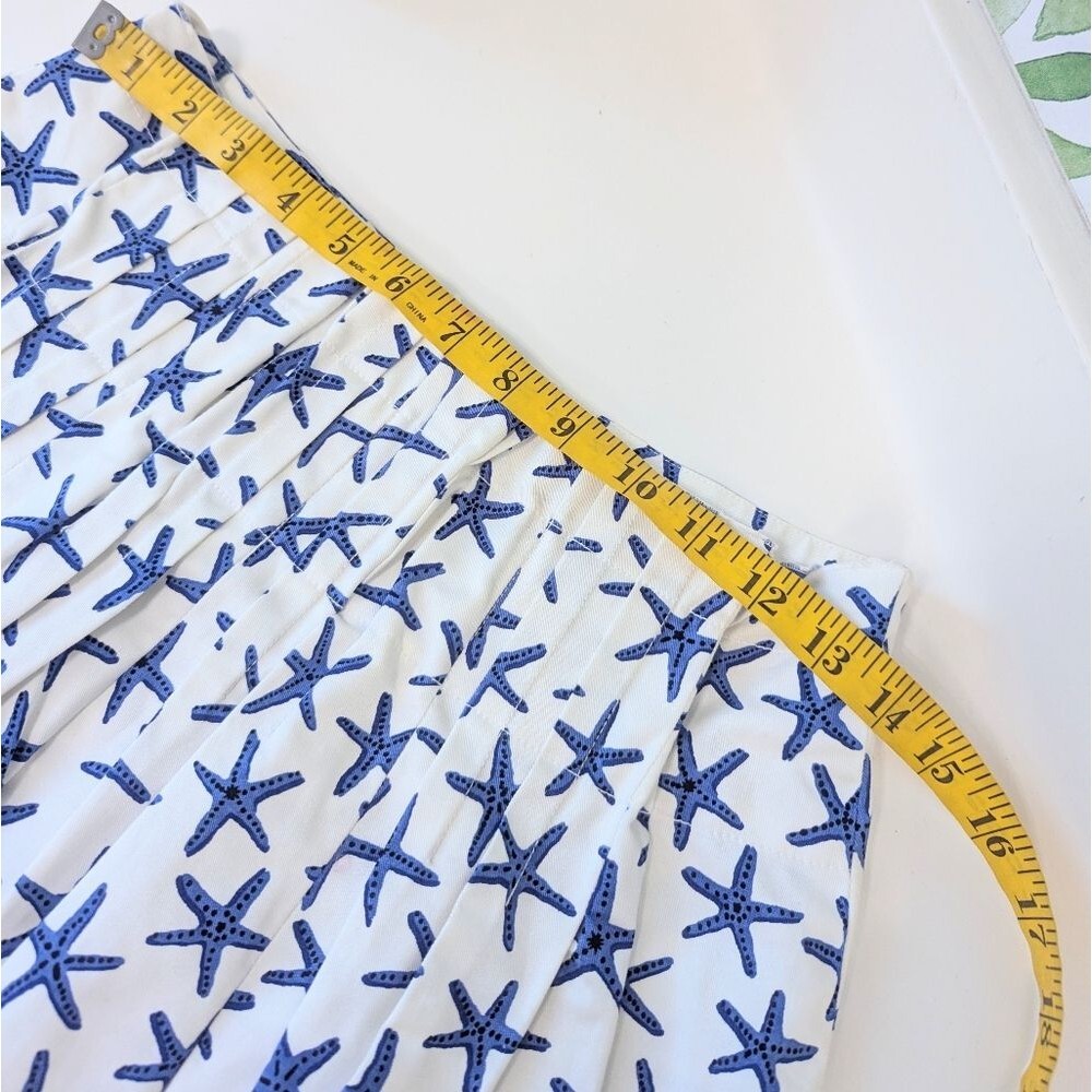 Kate Spade Starfish Broome Street Skirt White 6 Preppy Coastal Grandmother - Picture 4 of 8